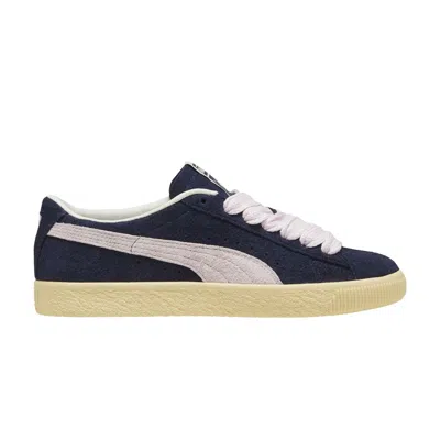 Pre-owned Puma Wmns Suede Vintage B-girl 'navy Light Straw' In Blue
