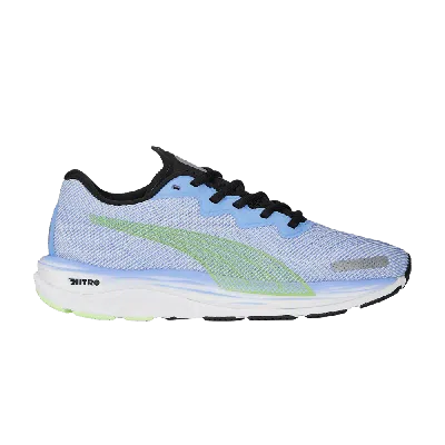 Pre-owned Puma Wmns Velocity Nitro 2 'elektro Purple Fizzy Lime'