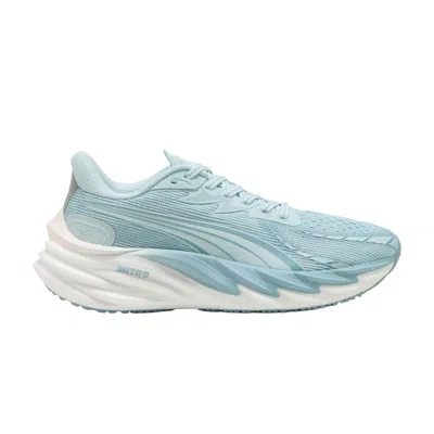 Pre-owned Puma Wmns Velocity Nitro 4 'fresh Water White' | Blue | Women's Size 10.5