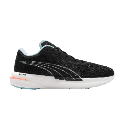 Pre-owned Puma Wmns Velocity Nitro 'black Angel Blue'