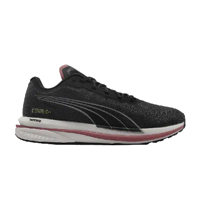 Pre-owned Puma Wmns Velocity Nitro Wtr 'black White Pink'