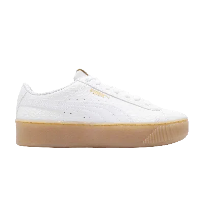 Pre-owned Puma Wmns Vikky Platform 'white Gum'