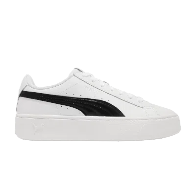 Pre-owned Puma Wmns Vikky Stacked 'white Black'