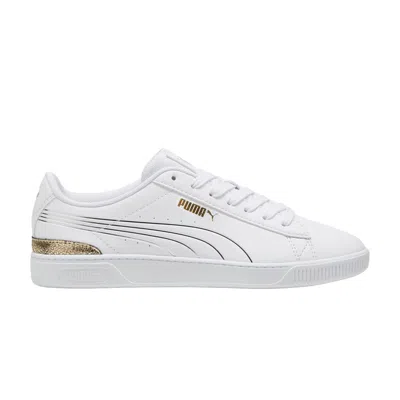 Pre-owned Puma Wmns Vikky V3 Metallic Shine 'white Gold' | Women's Size 10