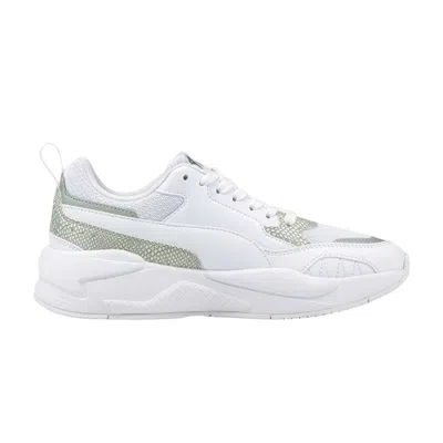 Pre-owned Puma Wmns X-ray 2 Square 'snakeskin' | White | Women's Size 7.5