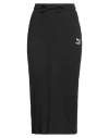 Puma Woman Midi Skirt Black Size M Cotton, Polyester, Elastane
