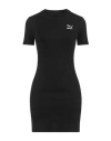 Puma Woman Mini Dress Black Size Xl Polyester, Cotton, Elastane In Black