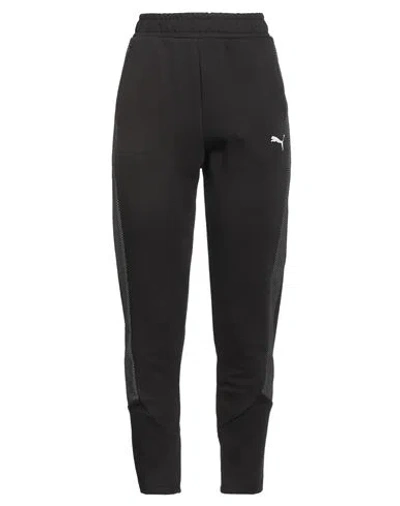 Puma Woman Pants Black Size S Cotton, Polyester