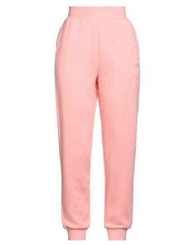 Puma Woman Pants Pink Size L Cotton, Elastane