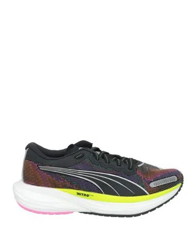 Puma Woman Sneakers Black Size 7.5 Textile Fibers