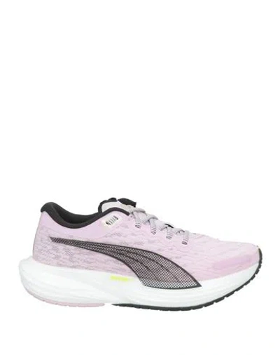 Puma Woman Sneakers Lilac Size 7.5 Textile Fibers In Purple