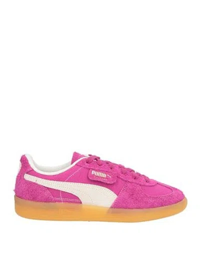 Puma Woman Sneakers Magenta Size 7.5 Textile Fibers In Pink