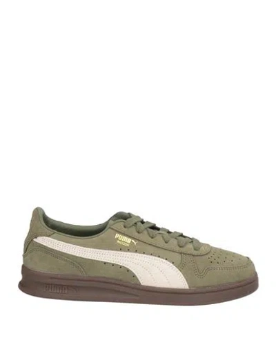 Puma Woman Sneakers Military Green Size 7.5 Leather