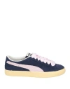 Puma Woman Sneakers Navy Size 7.5 Leather In Navy