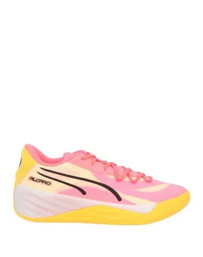 Puma Woman Sneakers Pink Size 11 Textile Fibers