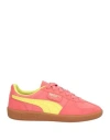 Puma Woman Sneakers Salmon Pink Size 7.5 Leather In Pink