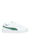 Puma Woman Sneakers White Size 7.5 Cowhide, Textile Fibers In White