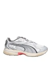 Puma Woman Sneakers White Size 8.5 Textile Fibers In Gray