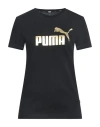 Puma Woman T-shirt Black Size S Cotton In Black