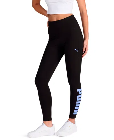 Puma Women's Athletic Graphic Full-length Leggings In Blue