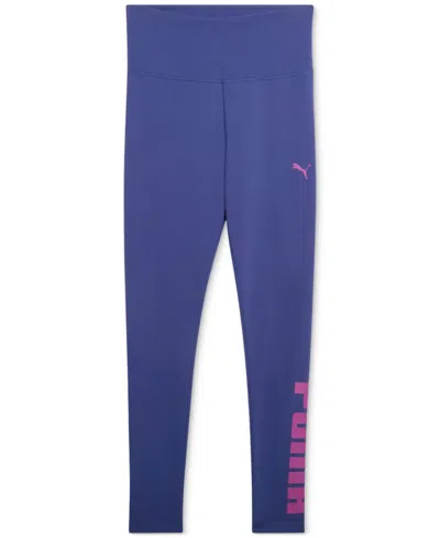 Puma Women's Athletic Graphic Full-length Leggings In Blue Crystal,wild Berry