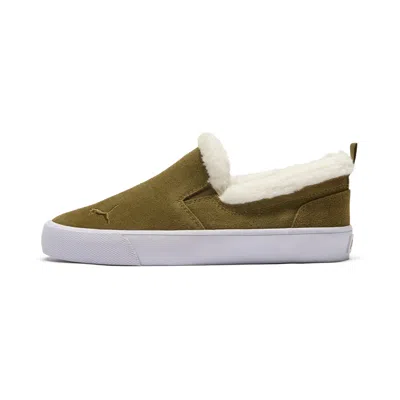 PUMA PUMA WOMEN'S BARI COMFORT SHERPA SLIP-ON SHOES