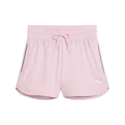 Puma Women's Bmw M Motorsport Essentials+ Woven Shorts In Pink