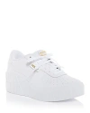Puma Women's Cali Court Platform Wedge Sneakers In White