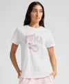 Puma Womens Crew Neck Short Sleeve Active T-shirt In White