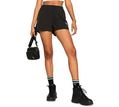 Puma Women's Classic A-line Woven Shorts In Black