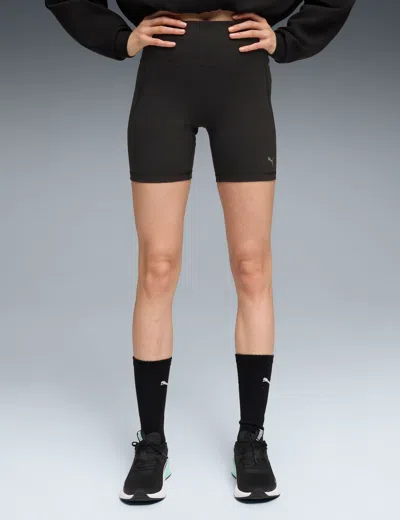 Puma Women's Cloudspun 6" Short Tights In Black