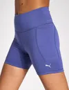 Puma Women's Cloudspun High Waisted 5" Tight Shorts In Blue