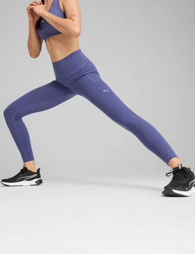 Puma Women's Cloudspun High Waisted Full-length Tights In Blue