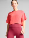 Puma Women's Cloudspun Mesh Tee In Red