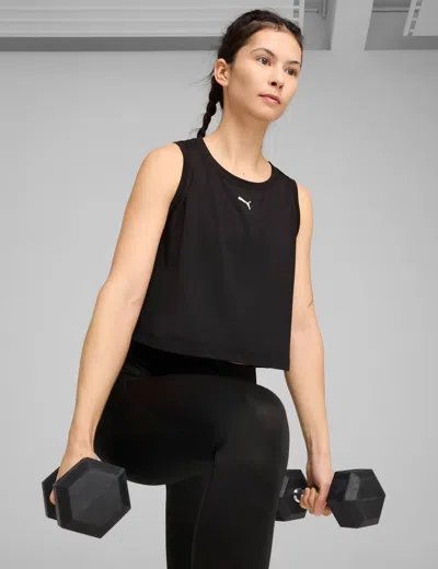 Puma Women's Cloudspun Sleeveless Tank In Black