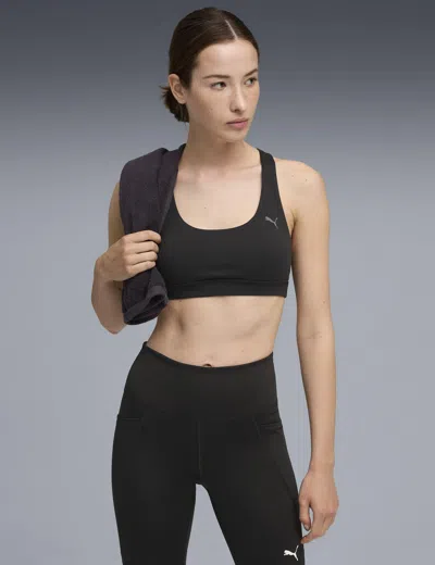 Puma Women's Cloudspun Training Sports Bra In Black