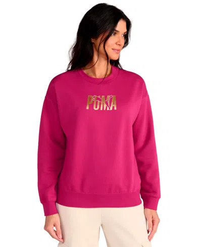 Puma Women's Crewneck Sweatshirt In Pink