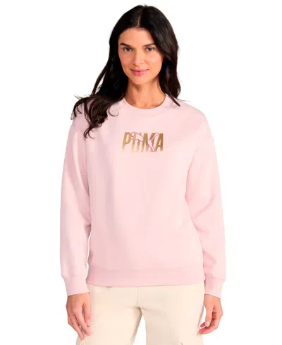 Puma Women's Crewneck Sweatshirt In Purple
