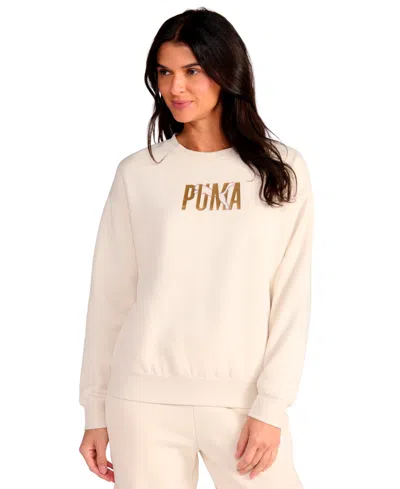 Puma Women's Crewneck Sweatshirt In White