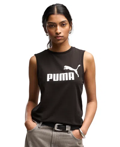 Puma Essentials No. 1 Logo Women's T-shirt In Black