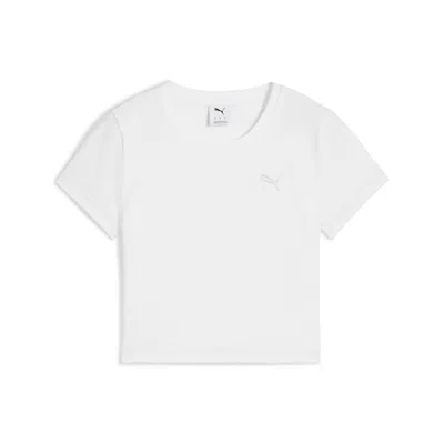 Puma Women's Dare To Baby Tee In White