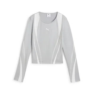 Puma Women's Dare To Graphic Long Sleeve Tee In Multi