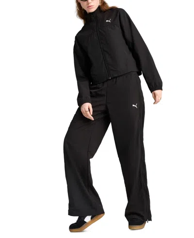 Puma Women's Dare To Oversized Zip-off Woven Jacket In  Black