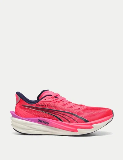Puma Women's Deviate Nitro 4  X Hyrox In White