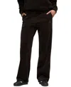Puma Women's Elevated Velour Ribbed Straight Leg Pants In Black
