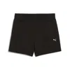 Puma Women's Ess Elevated 5" Mid-rise Shorts Women In Black