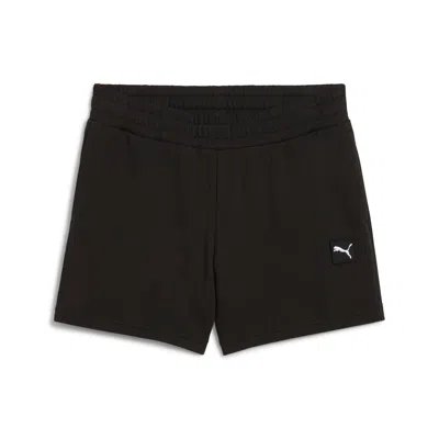 Puma Women's Ess Elevated 5" Mid-rise Shorts Women In Black