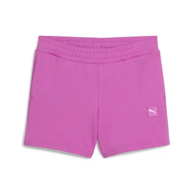 Puma Women's Ess Elevated 5" Mid-rise Shorts Women In Pink