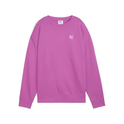 Puma Women's Ess Elevated Comfort Crew Women In Pink