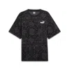 Puma Ess+ Paisley Aop Women's T-shirt In Black